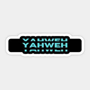 Yahweh | Christian Typography Sticker